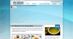 Desktop Screenshot of problendsfoodcorp.com